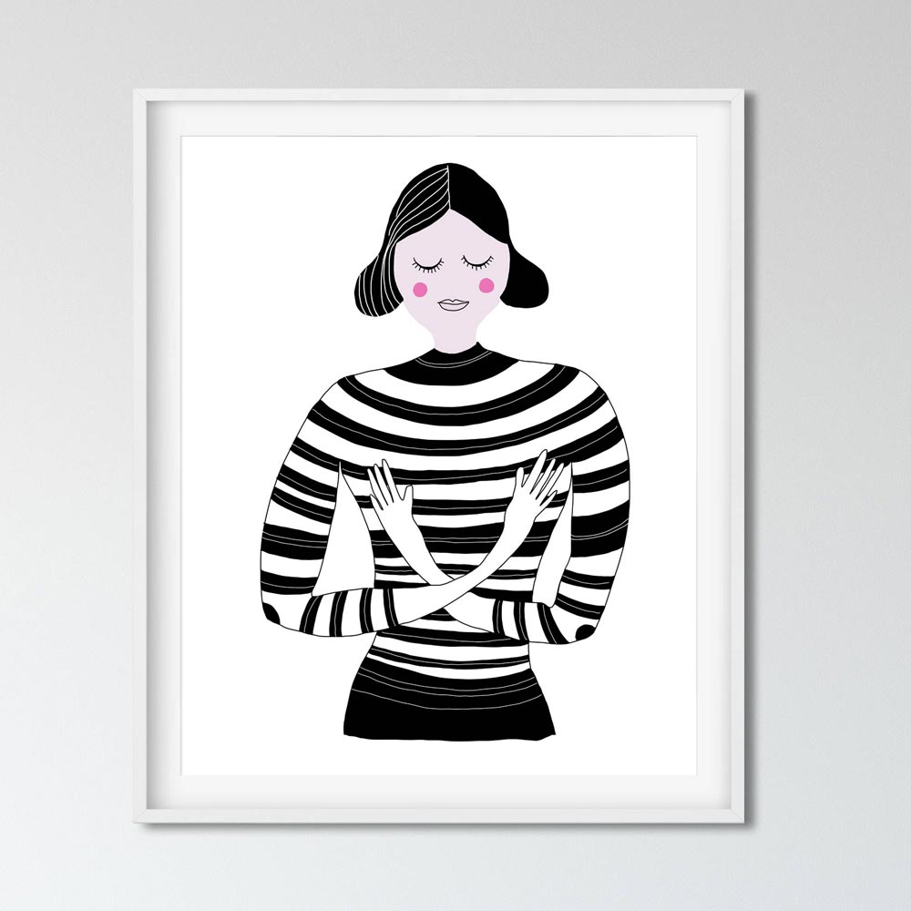 Sending a Hug art printable