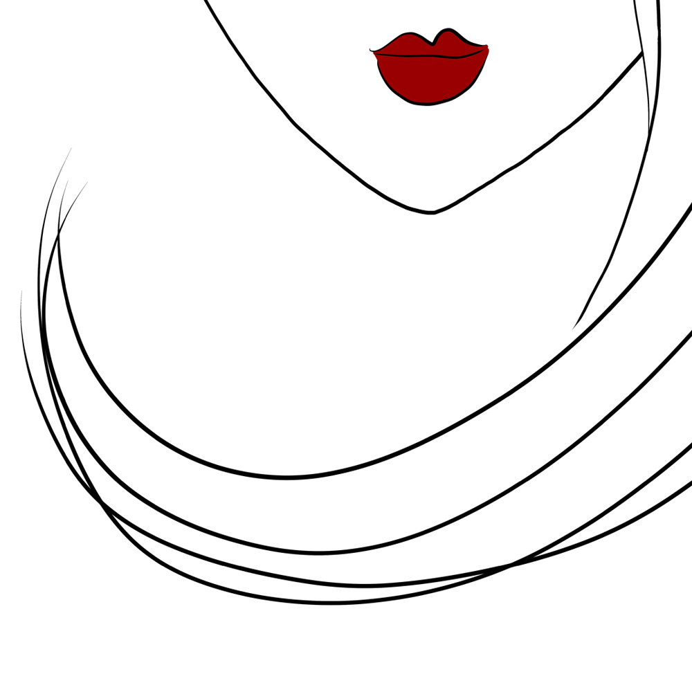 Woman face art detail