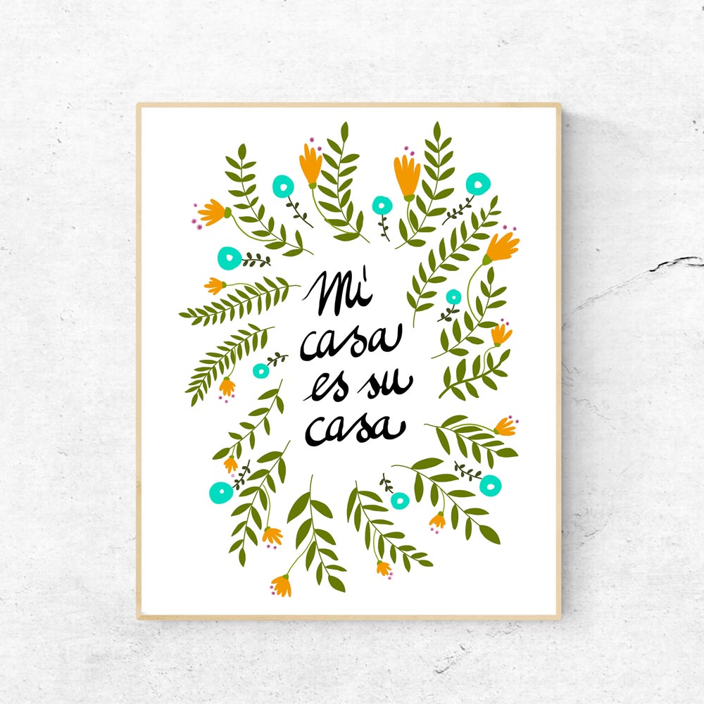 Mi casa es su casa wall art