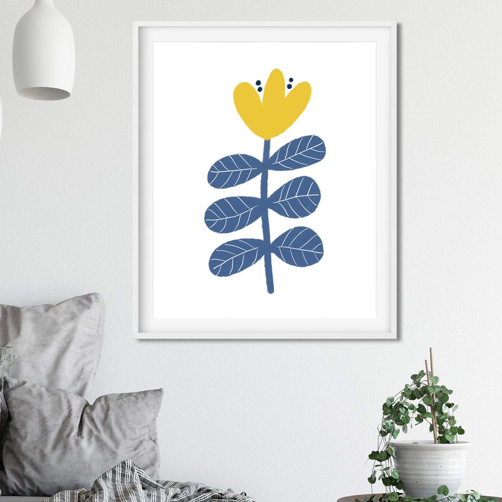 Scandi flower art detail
