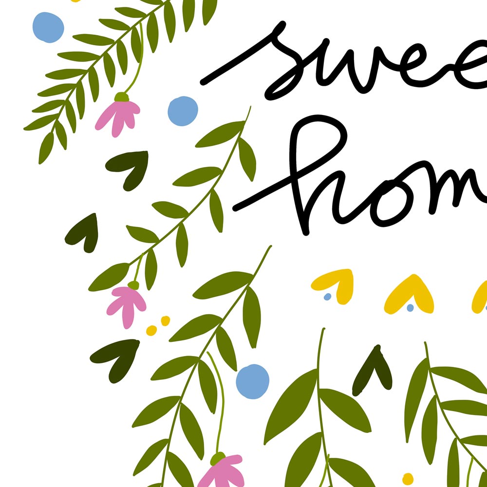 Home sweet home wall art