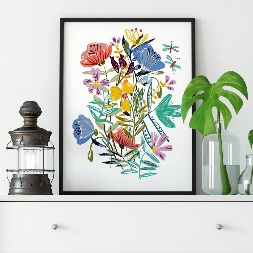 Printable wildflowers art 2