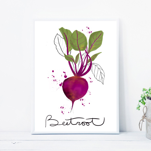 Beetroot vegetable art