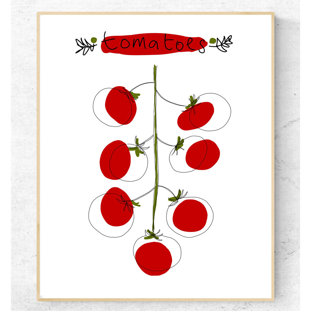 Cherry tomatoes printable art