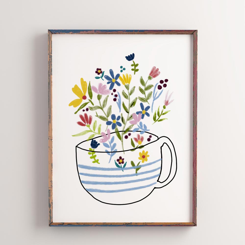 Kitchen wall decor coffee cup