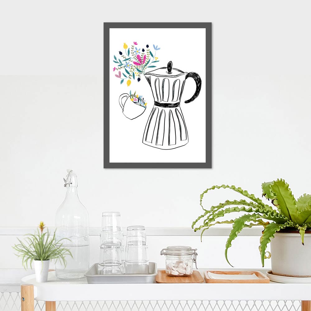 Coffee machine printable art