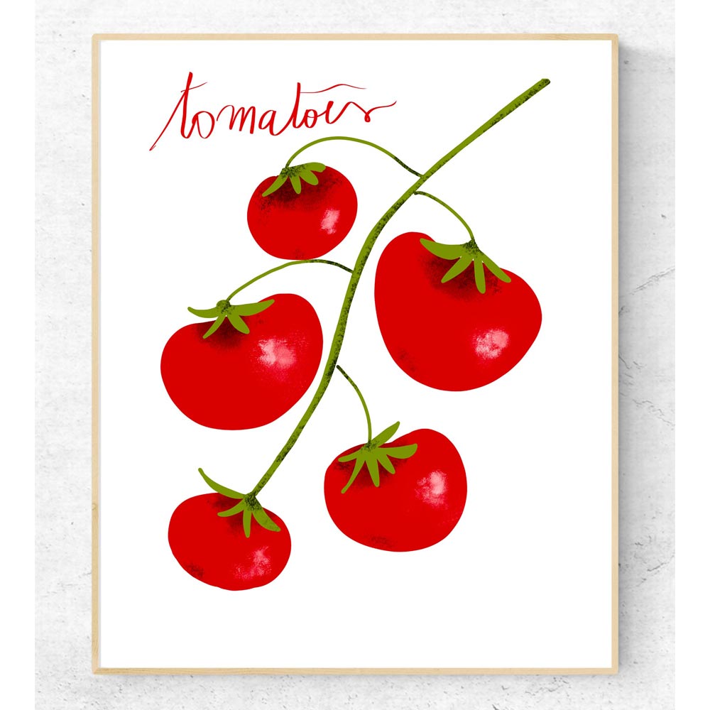 Tomatoes kitchen wall art