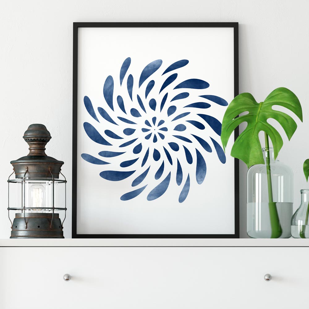 Spinning Mandala printable art