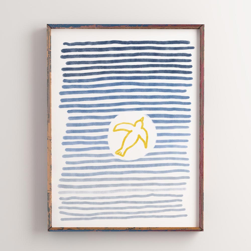 Flying bird wall art