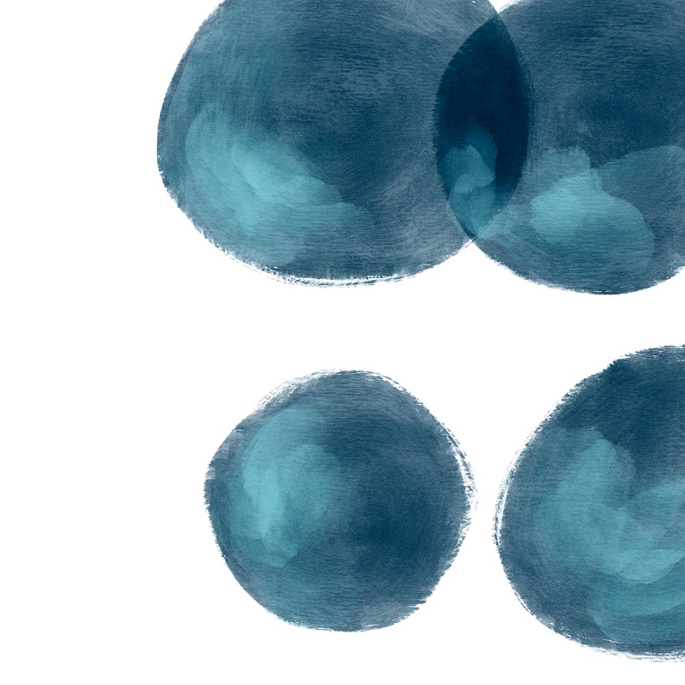 Navy blue modern printable art detail