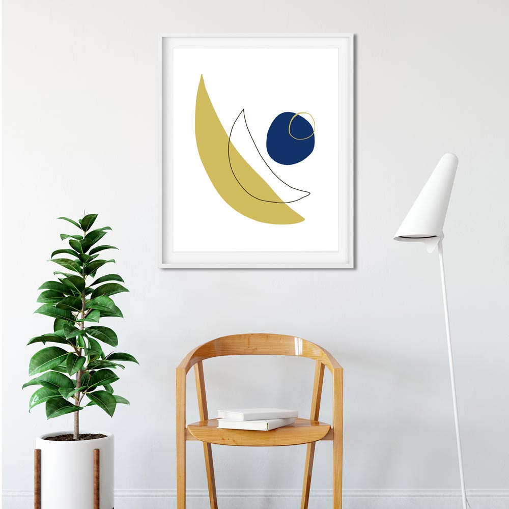 Modern moon abstract printable art