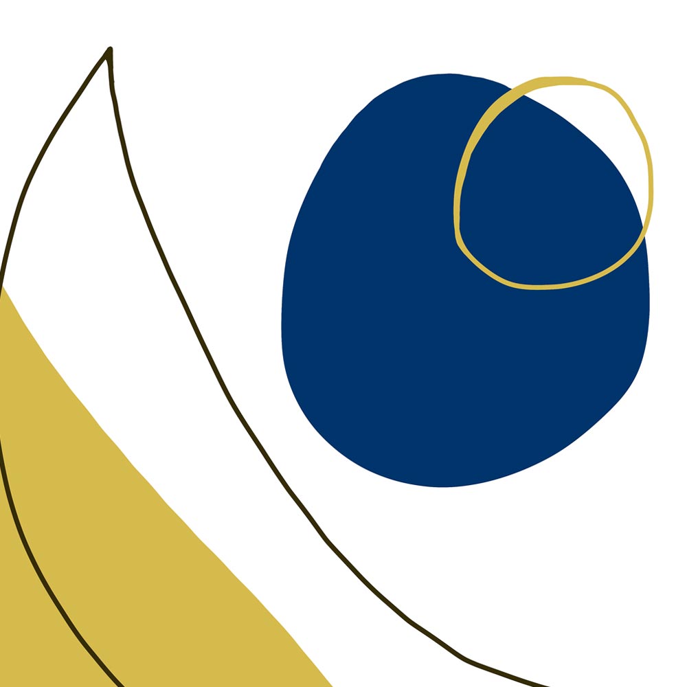 Modern moon art detail