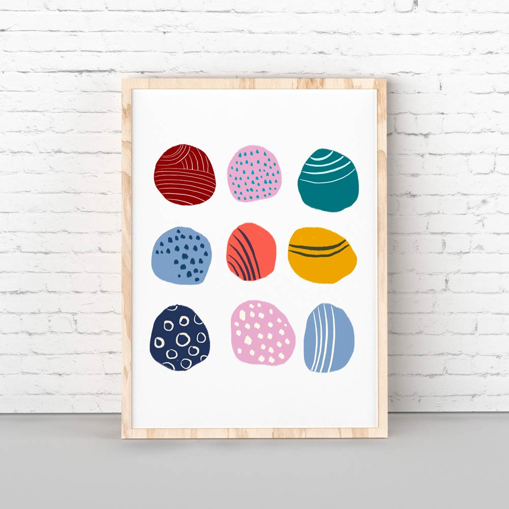 Play dots nursery printable wall art