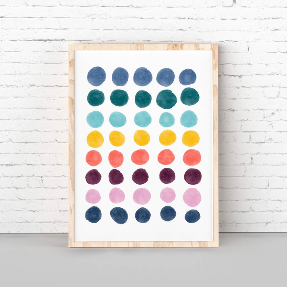 Nursery dots art 