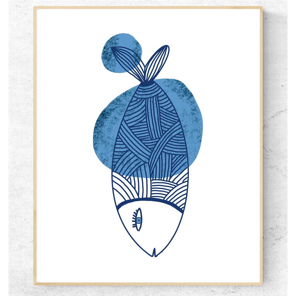 Fish kids printable wall art
