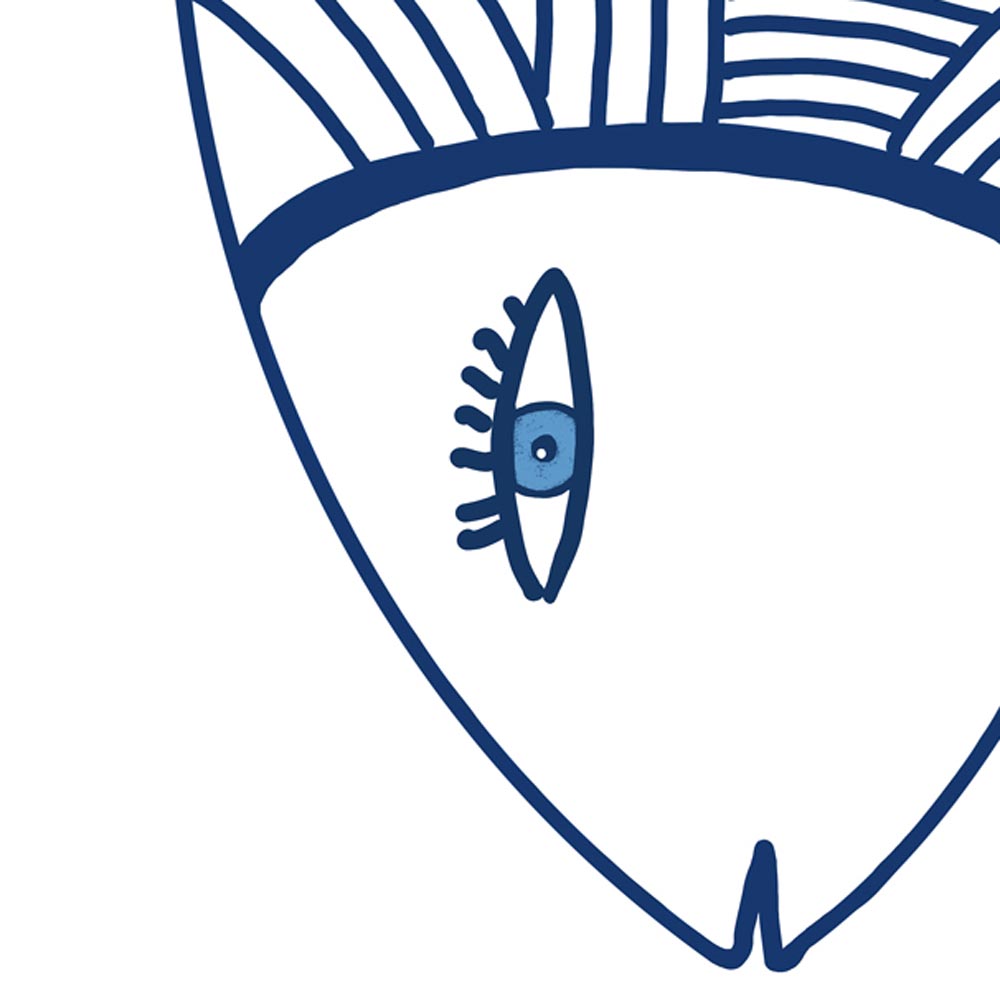 Fish wall art detail