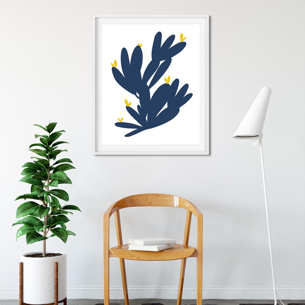 Cactus abstract wall art