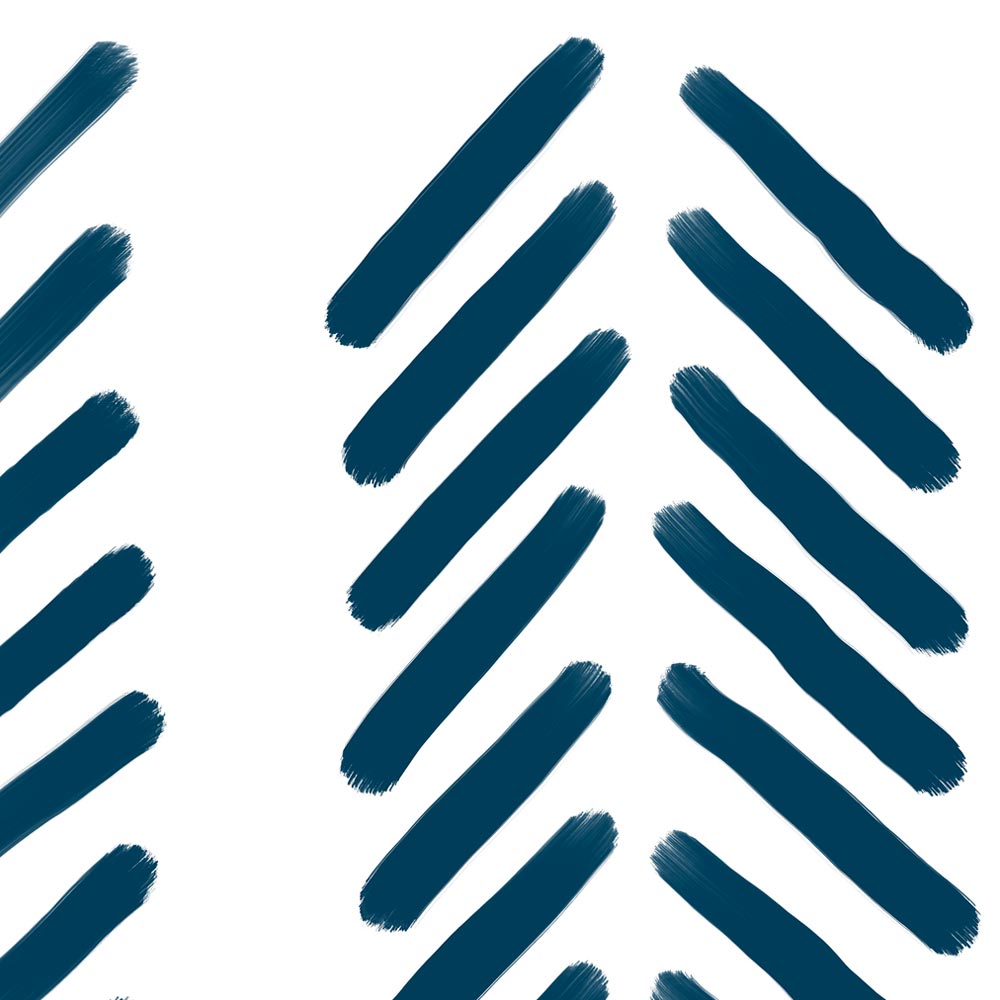 Navy blue and yellow scandinavian wall decor detail