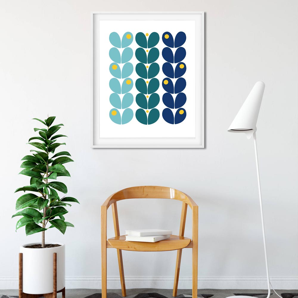 Black dots printable wall art