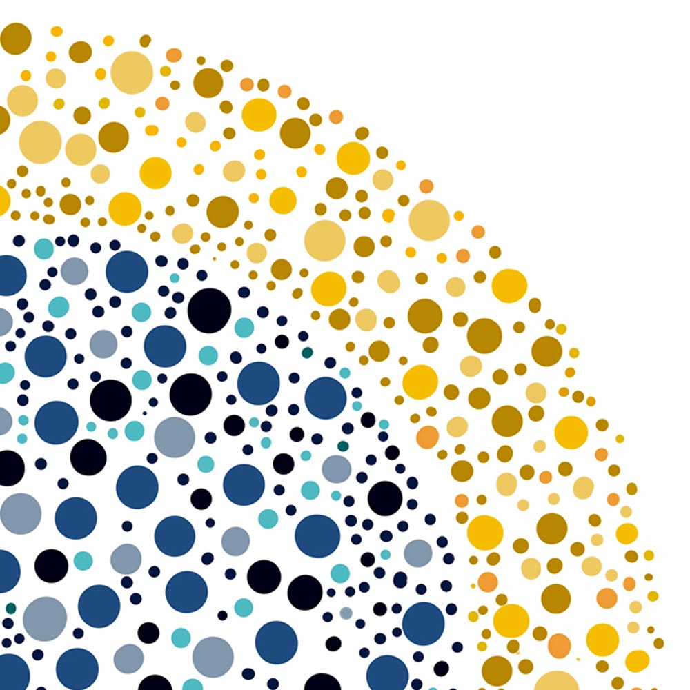 Golden circle art detail