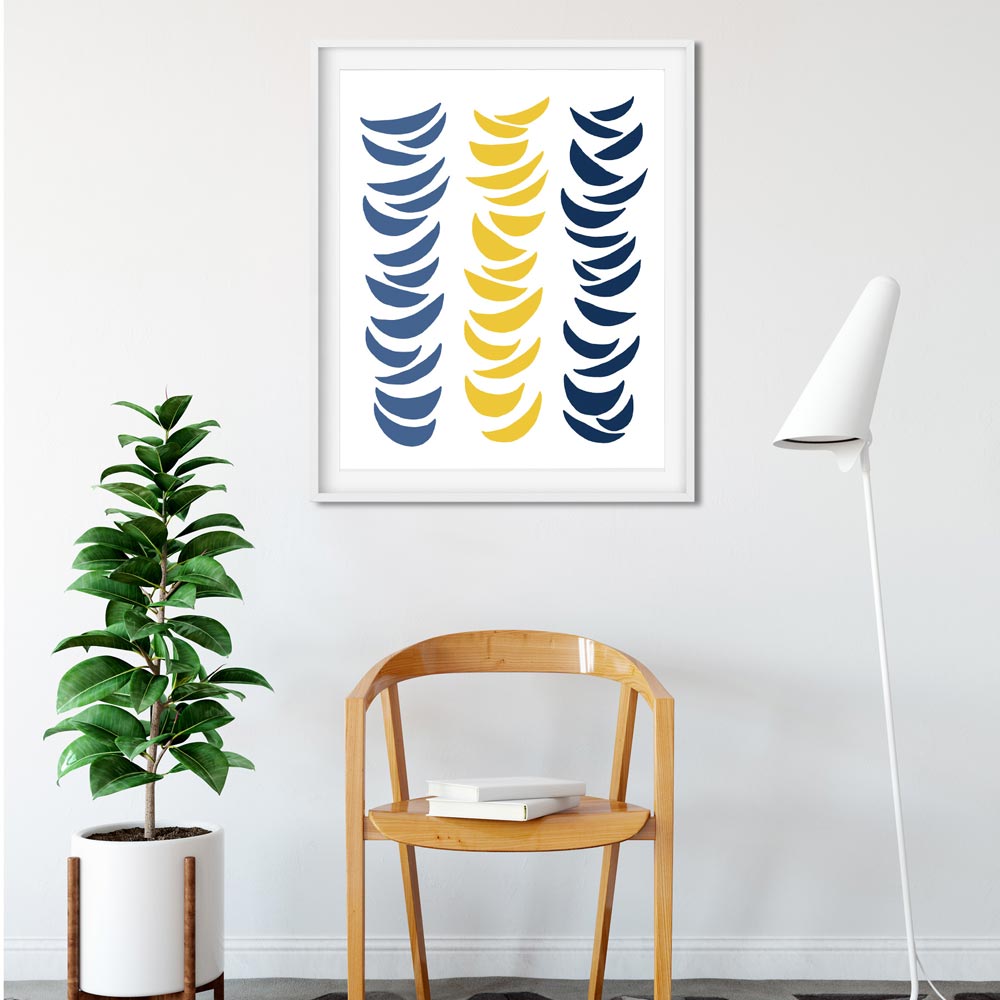 Mid century art Scandinavian wall art