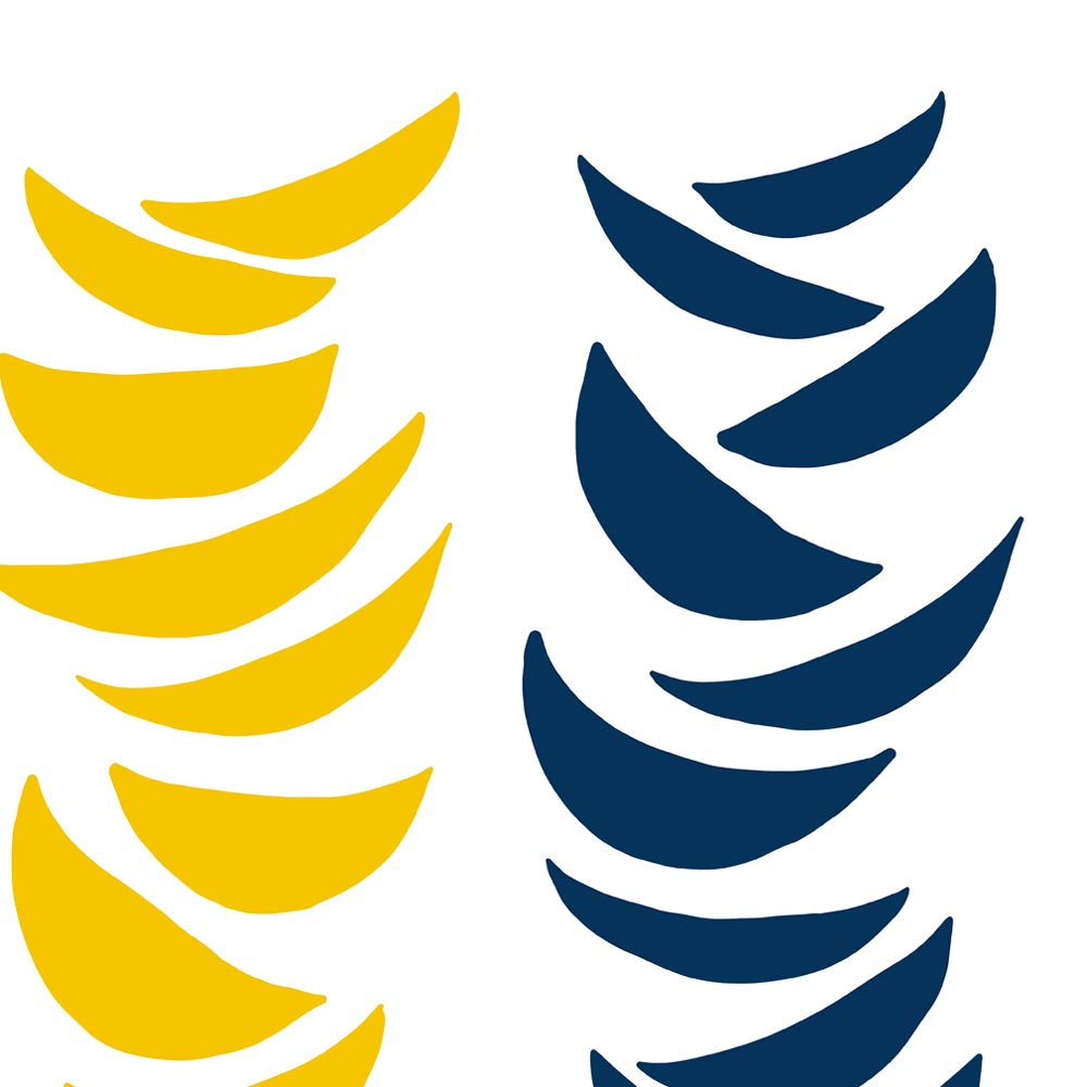 Mid century art Scandi wall decor detail