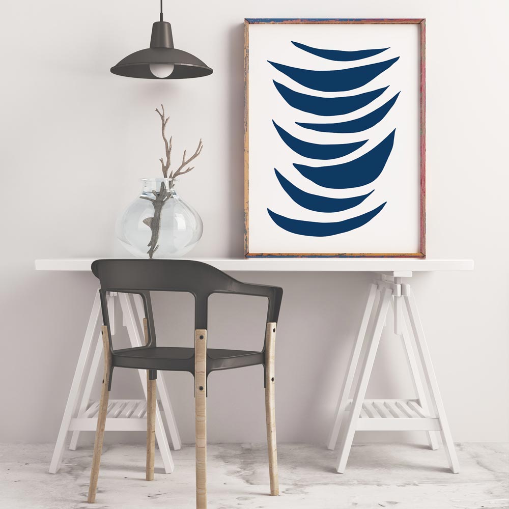 Half moons illustration printable art