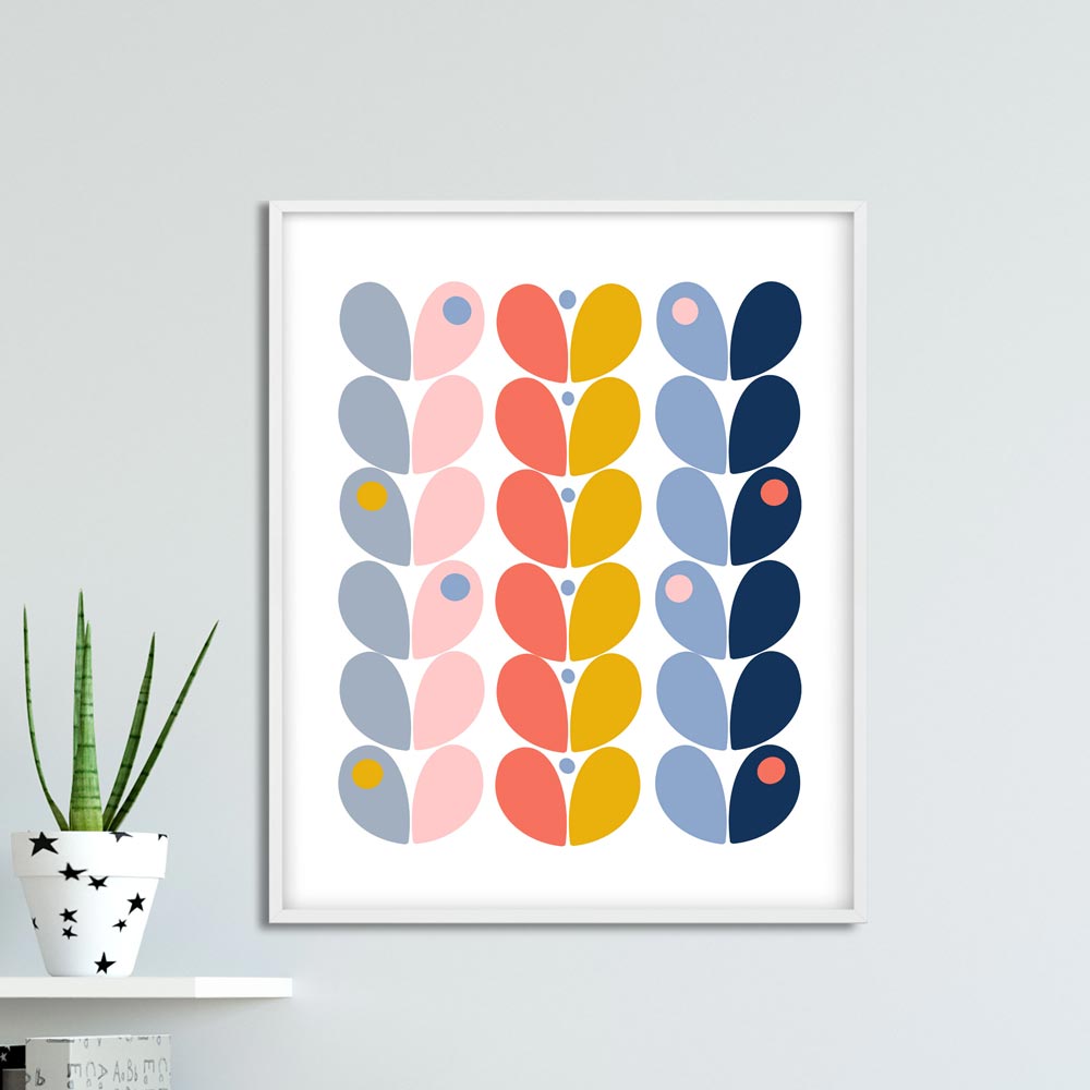 Retro nursery printable wall art