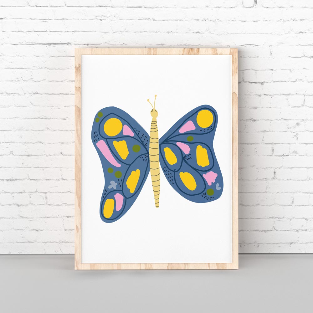 Butterfly nursery printable wall art
