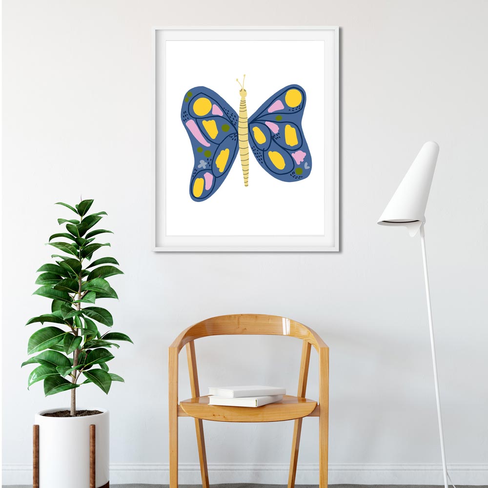 Butterfly kids wall art