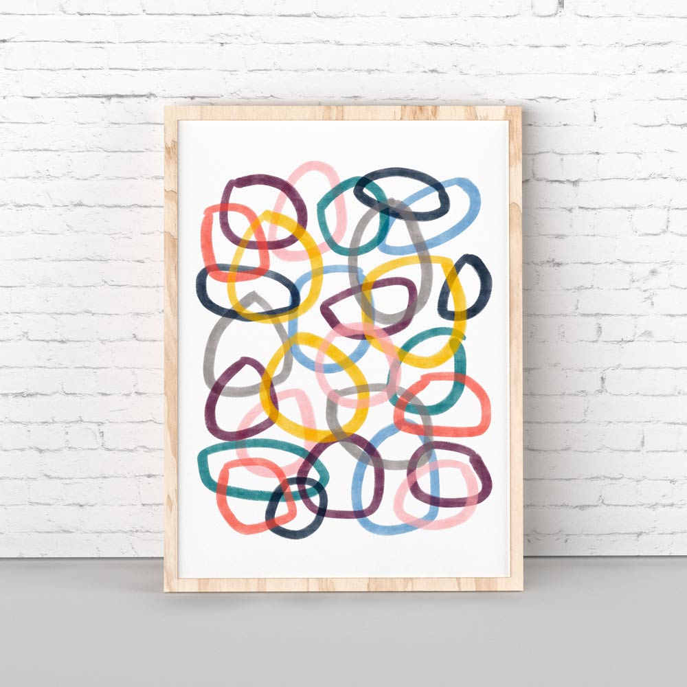 Circles kiids pritable art