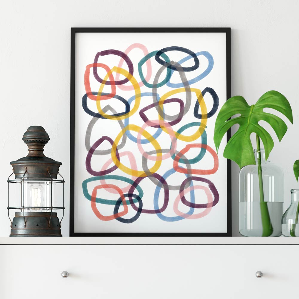 Circles nursery printable wall art