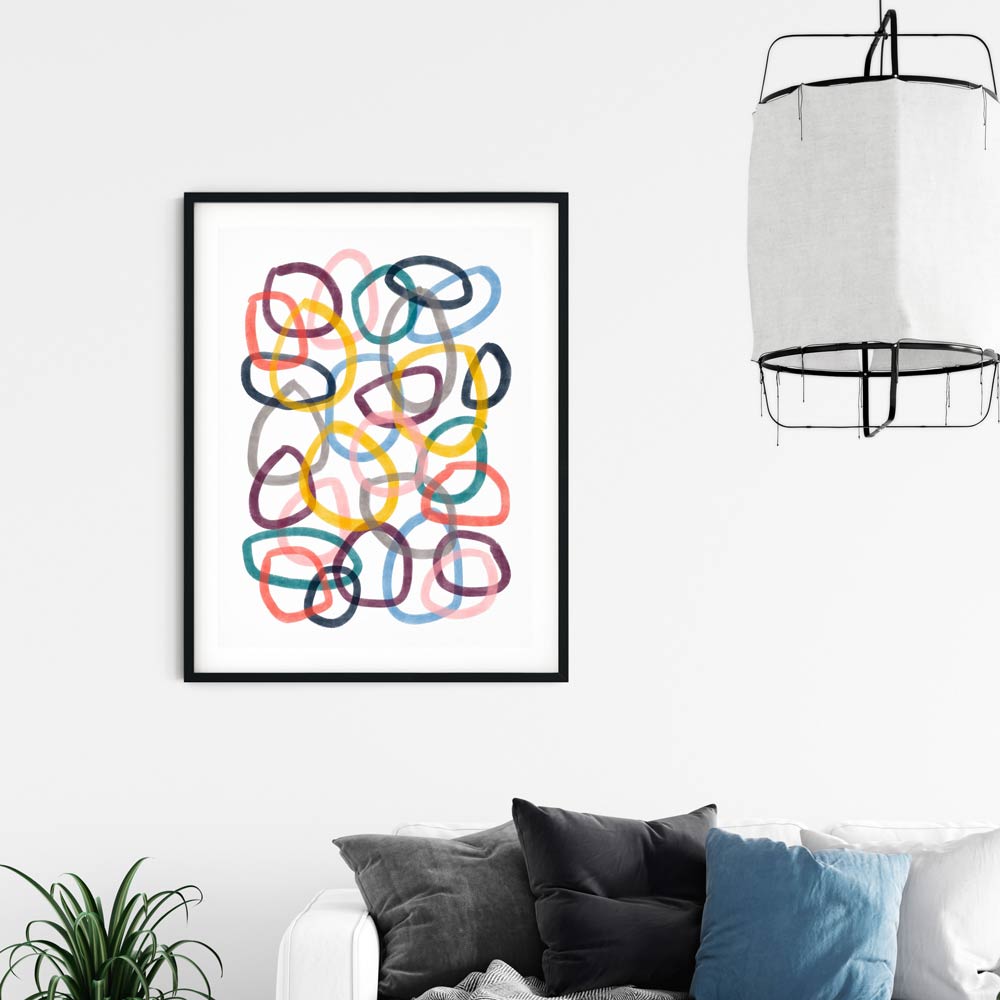 Circles wall art for kids