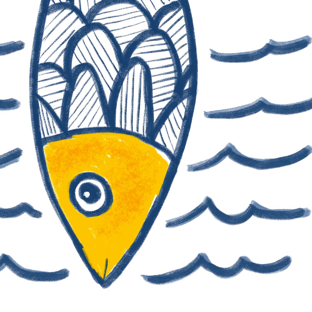 Blue Fish Kids art detail