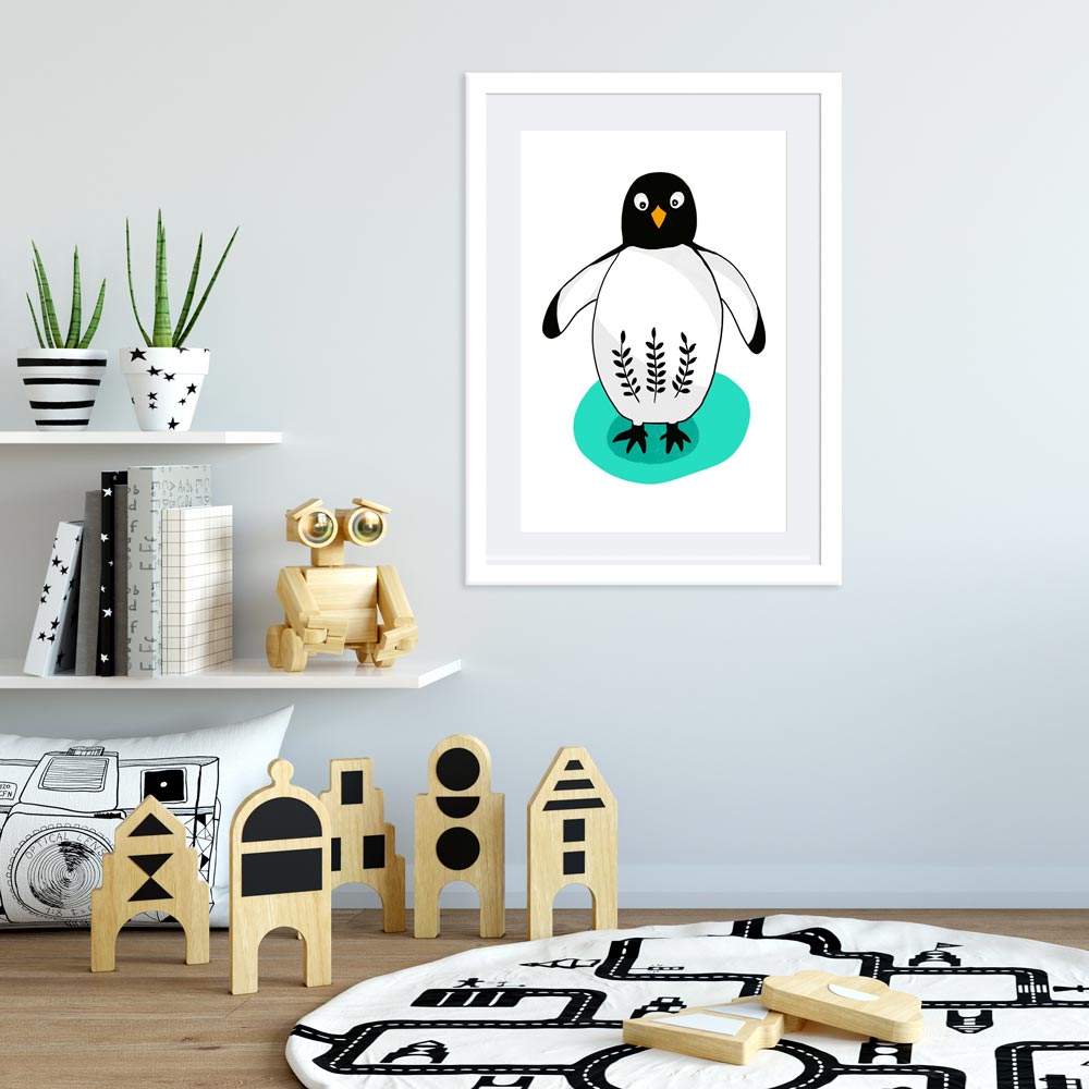 Penguin nursery printable wall art