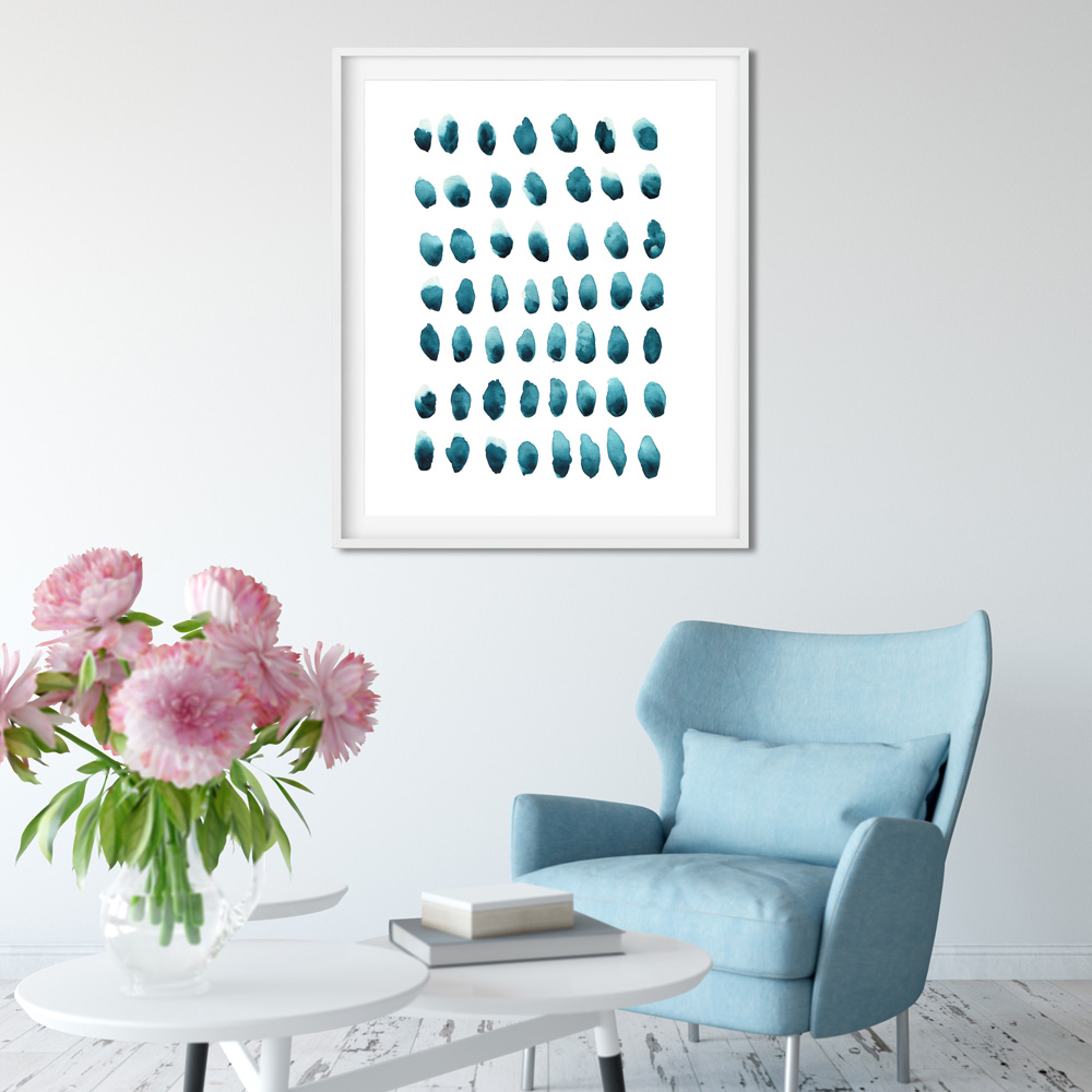 Abstract watercolor printable art