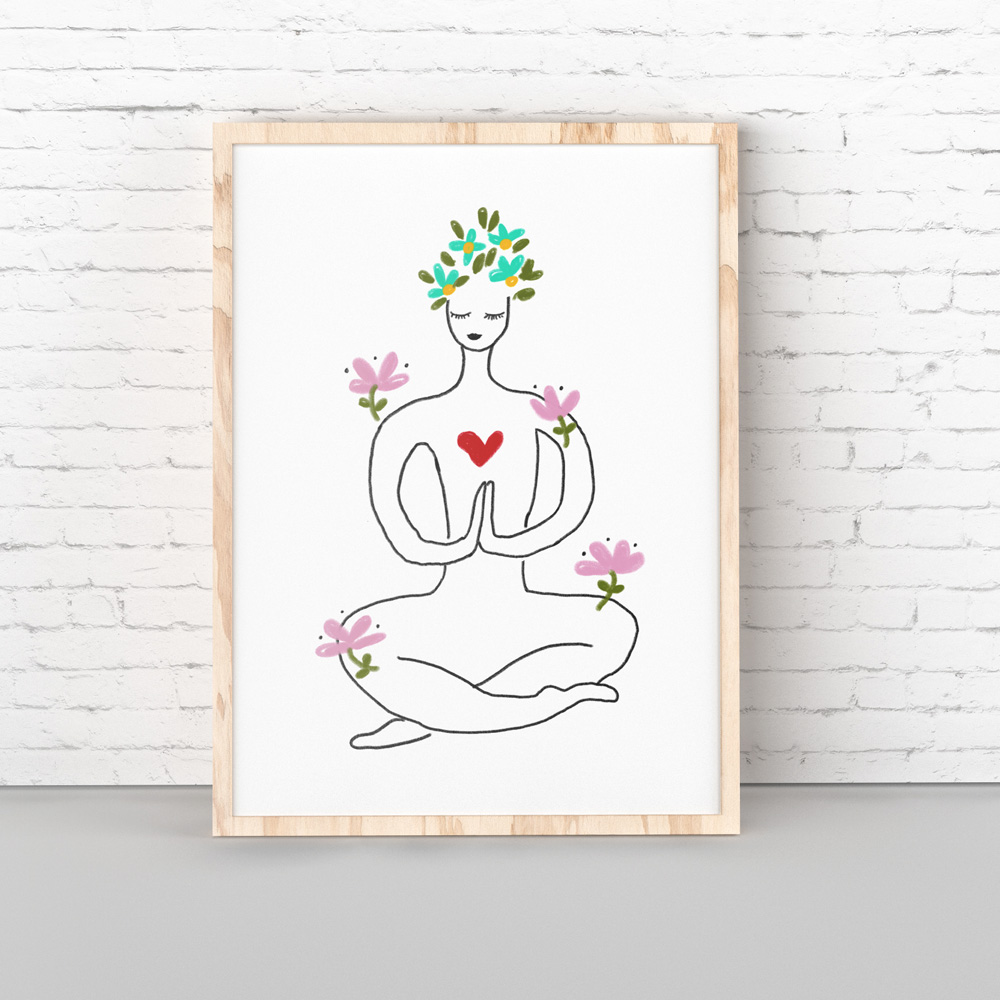 Colorful dots art wall