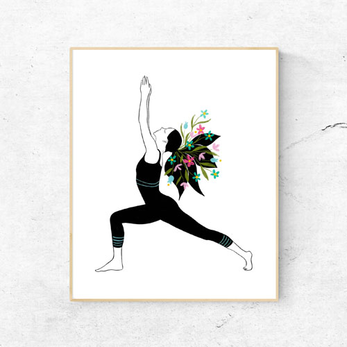 Yoga poster printable art