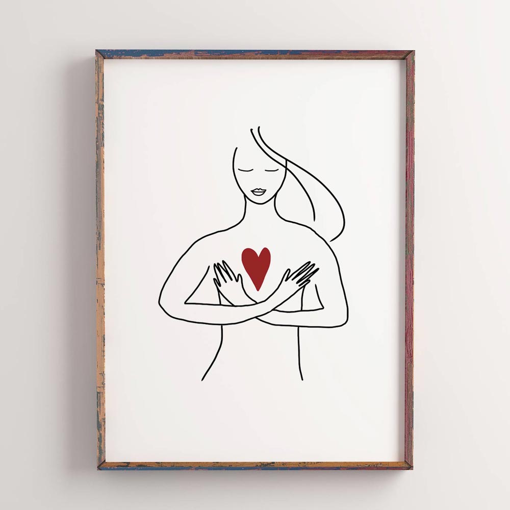 Love yourself wall art decor