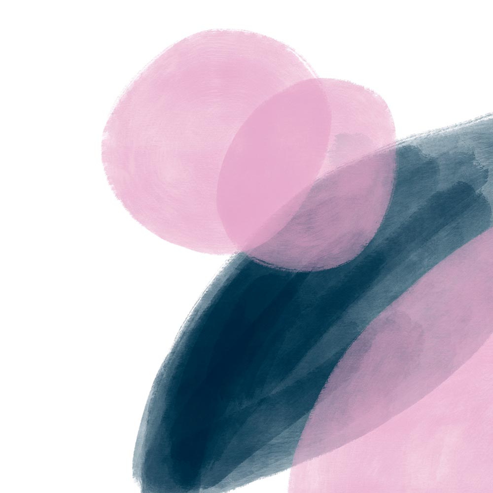 Abstract blue and pink art detail