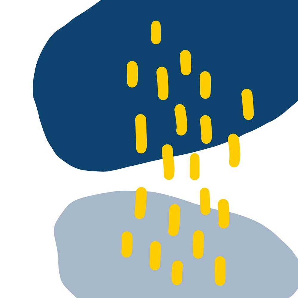 Rain Cloud art wall detail