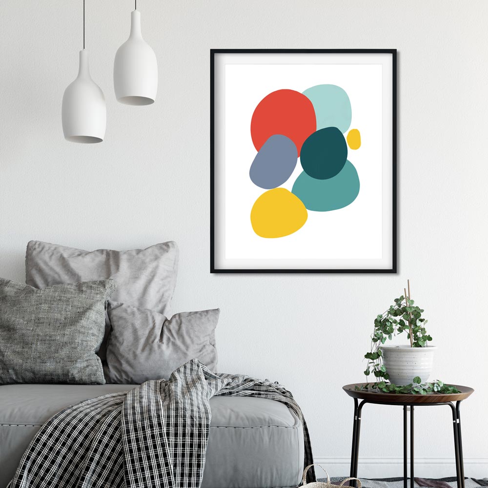 Colorful Stones wall art