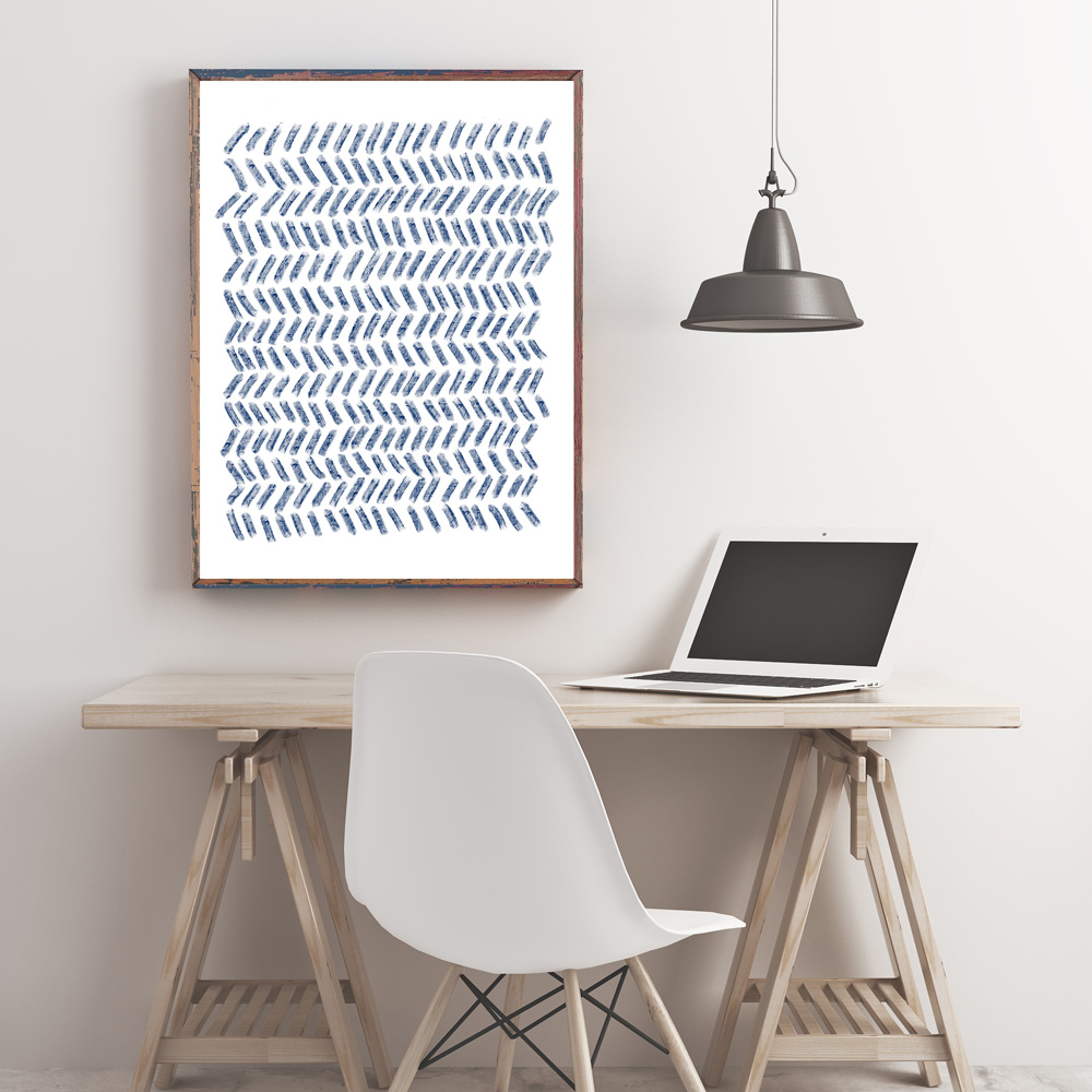 Printable Zig Zag wall